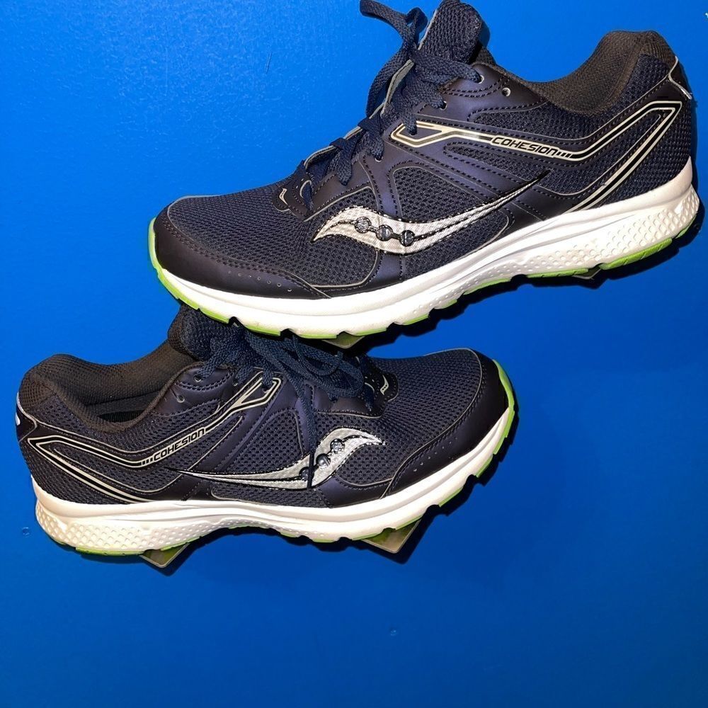 Saucony Cohesion 11 Trail Running Shoes Grip Navy Blue Men’s Sz US 10.5/EU 44.5